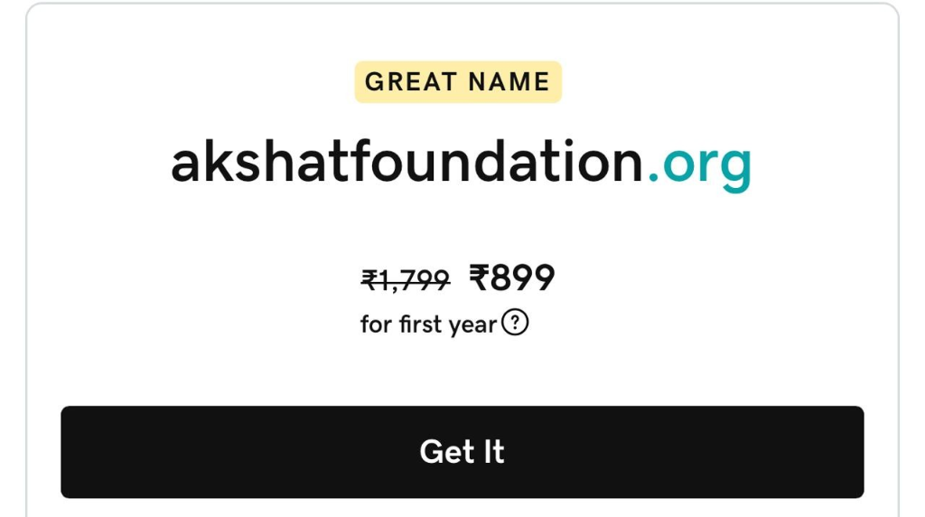 Akshat Foundation Domain