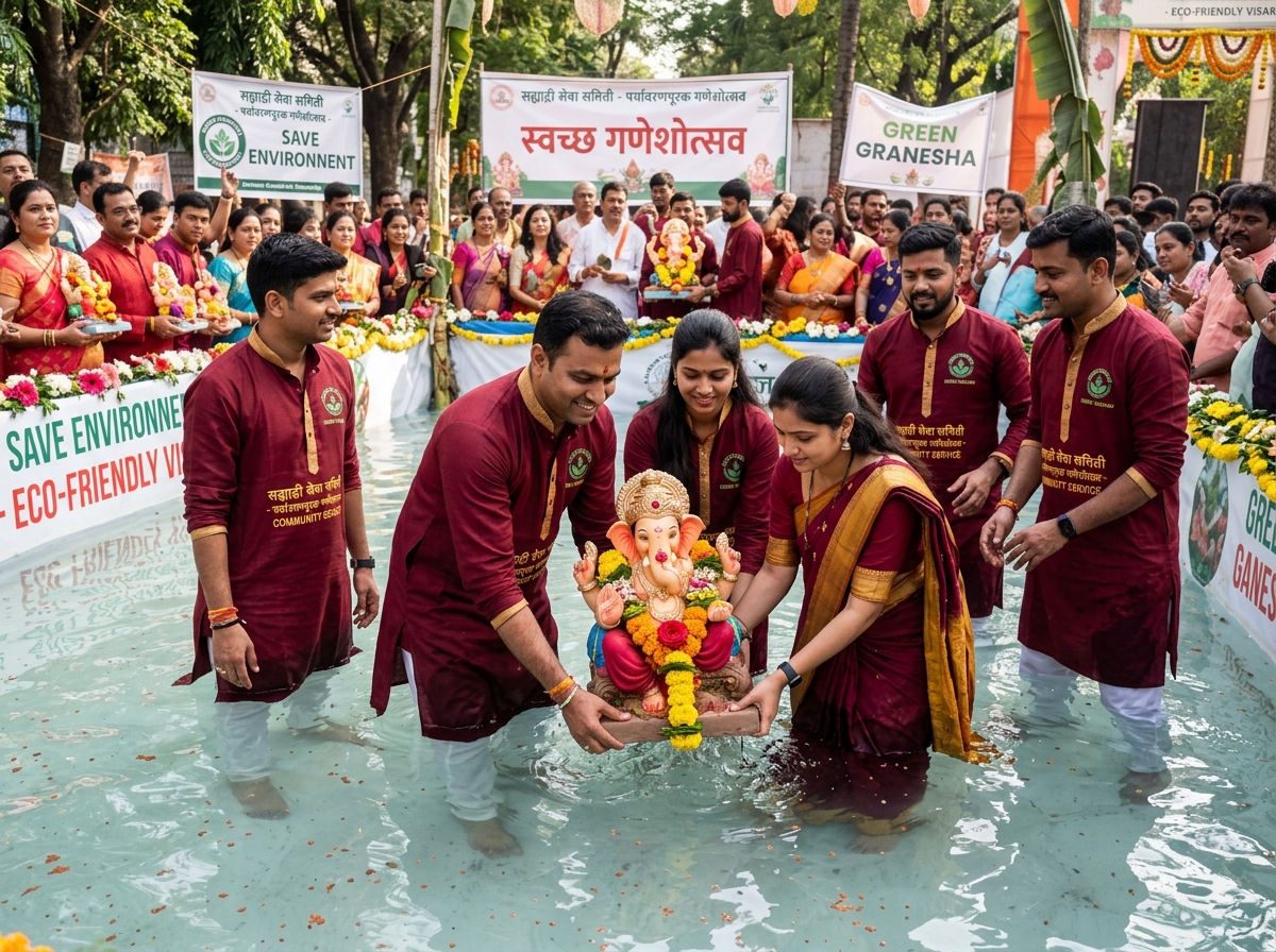Eco-Friendly Visarjan Drive
