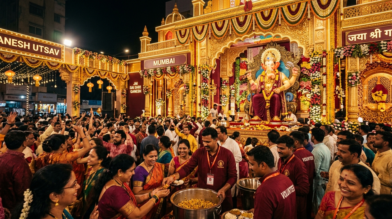 Ganesh Utsav Background